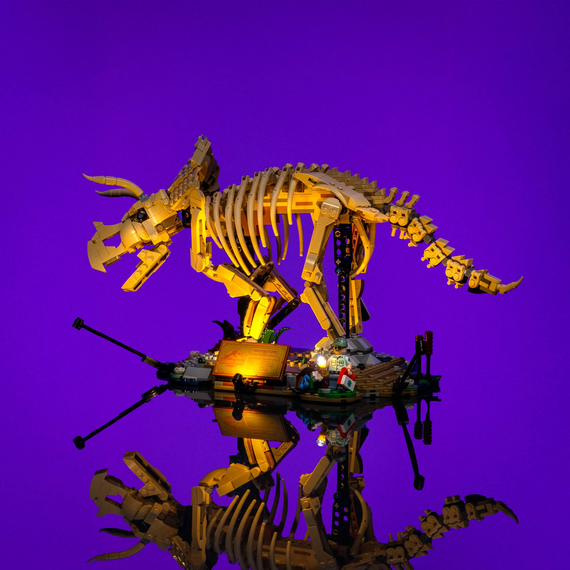 Light Kit for LEGO® Jurassic World Dinosaur Fossils: Triceratops #77985 - Image 5
