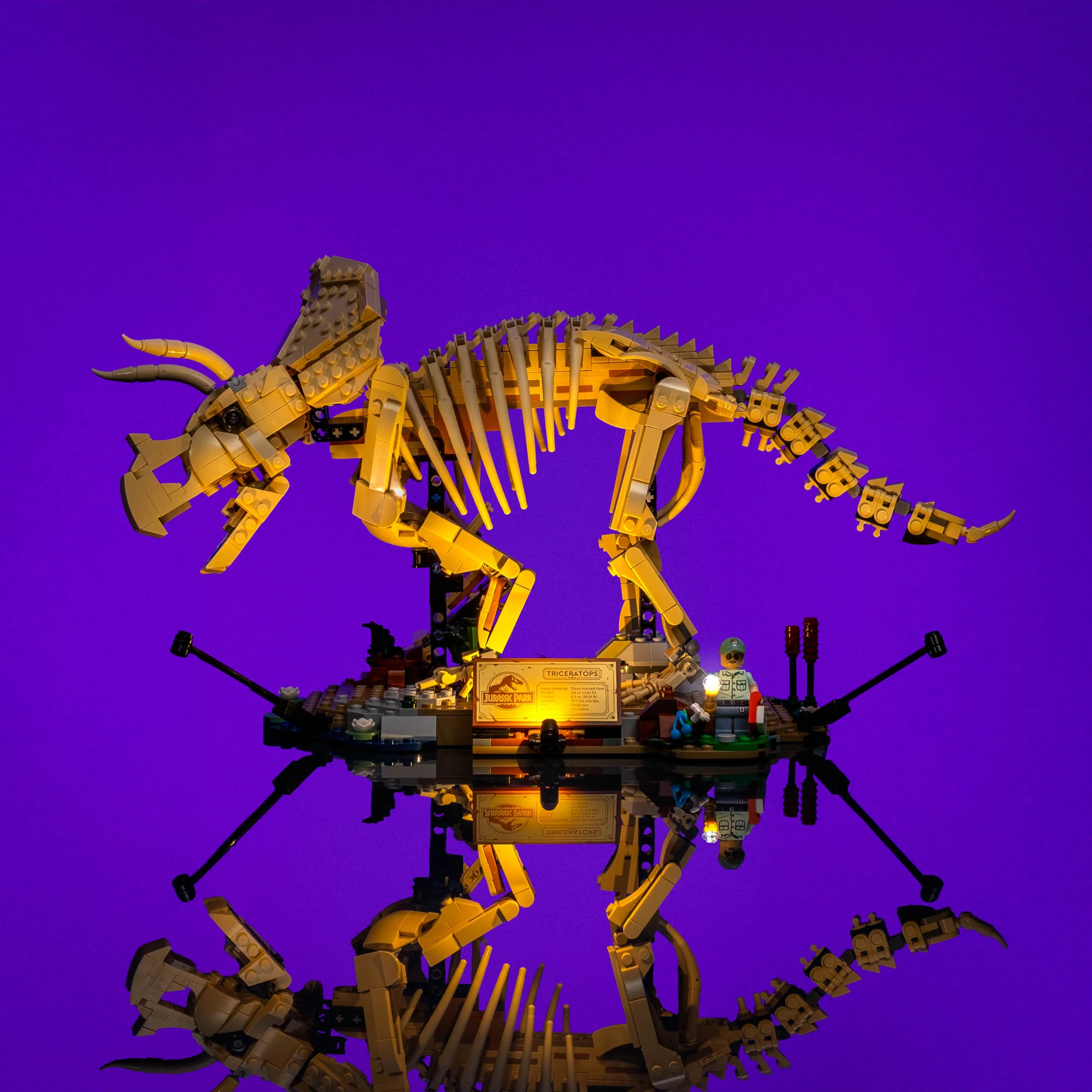 Light Kit for LEGO® Jurassic World Dinosaur Fossils: Triceratops #77985 - Image 8